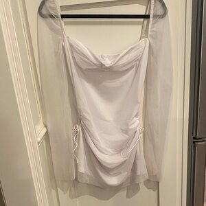 Source Unknown White Mini Dress